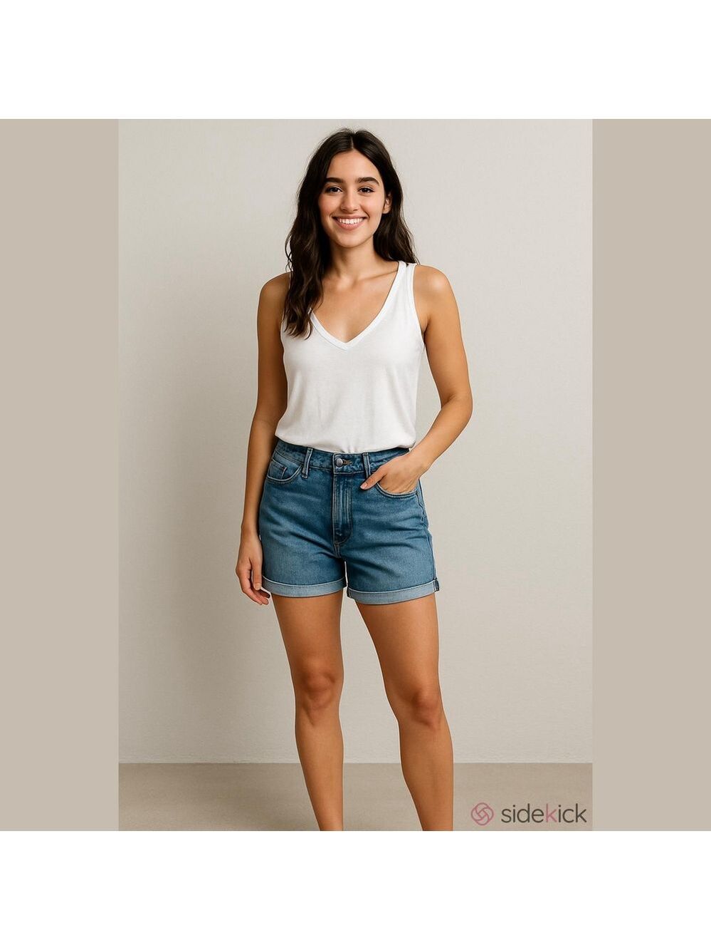 knix Ultra Soft White V-Neck Everyday Tank